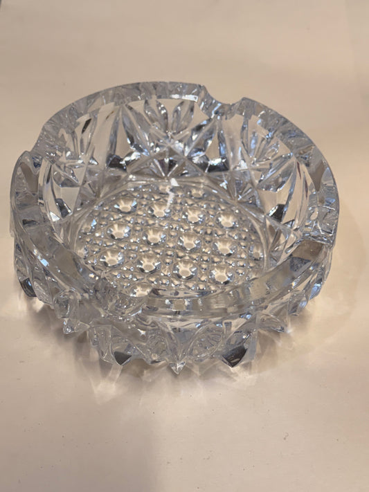 MAD MEN: Don Draper's mid-century Glass Circular Ashtray & Card