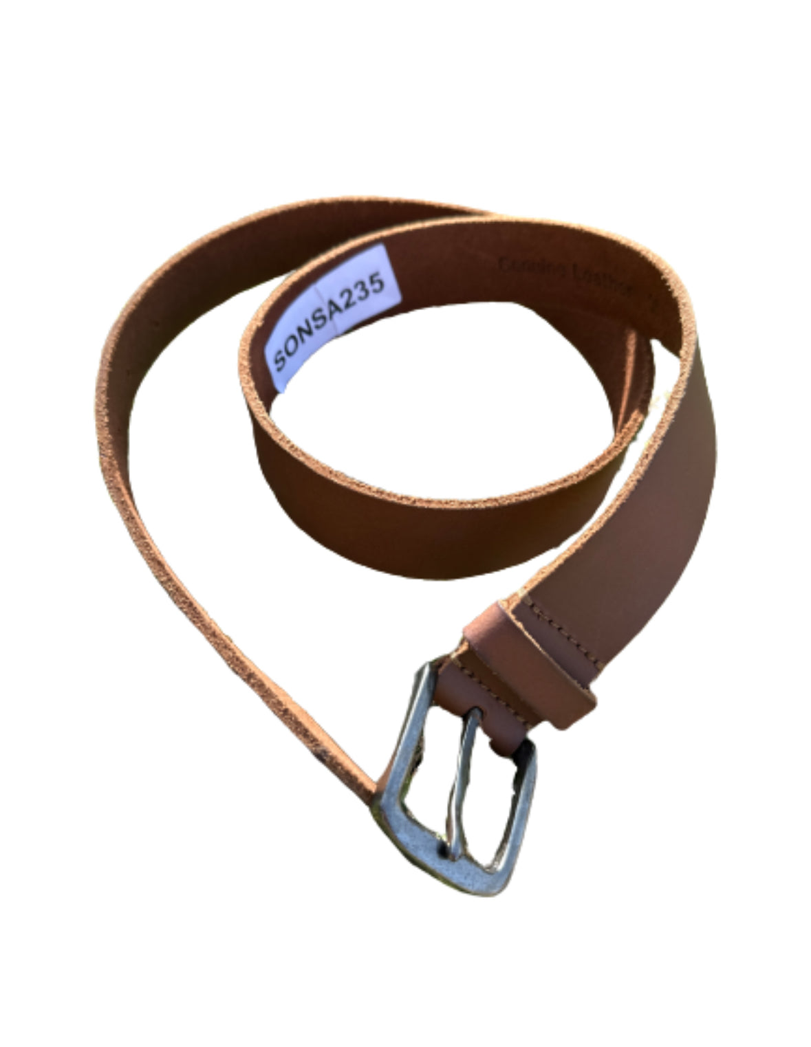 Timberland brown outlet leather belt