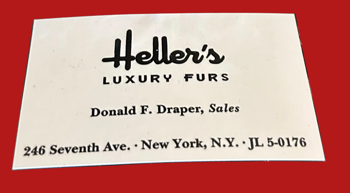 MAD MEN: Don Draper 1960s Round Italian yellow Glass Ashtray from Ossing Home & Business Card