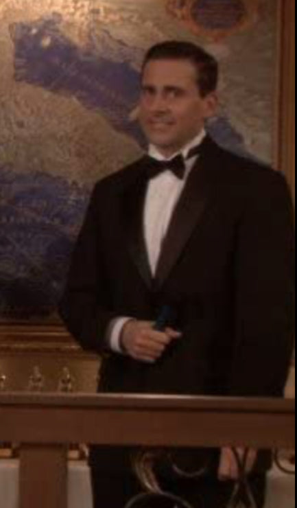 THE OFFICE: Michael Scott’s Black Tuxedo Cumber bun Belt