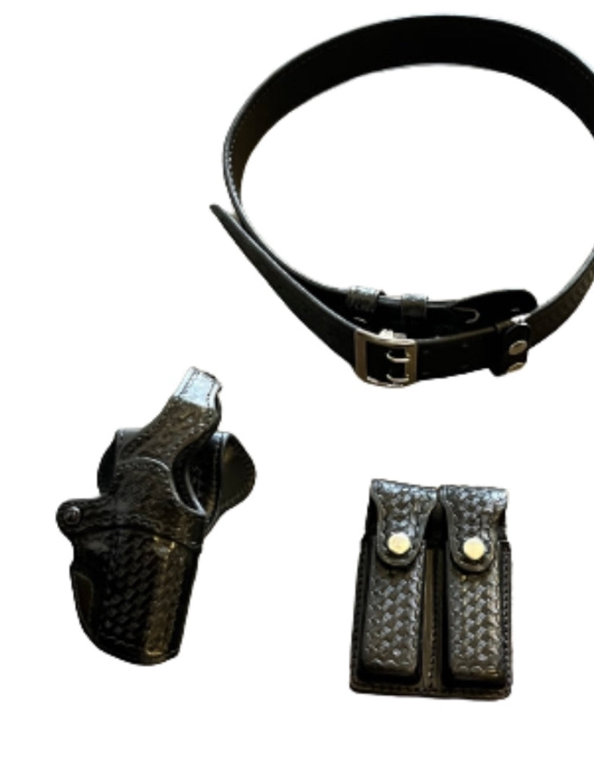 WRATH OF MAN: “H” HERO FORTICO Uniform Pants, Shirt, Socks, Belt, Leather Gun Holster Belt, Magazine Holder, and Gun Holster