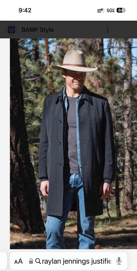 JUSTIFIED: Raylan's Alternative HERO Charcoal T-Shirt (L)