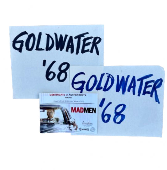 MAD MEN: Peggy Olson's Goltwater ‘68 Signs