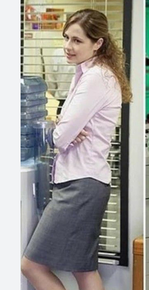 THE OFFICE: Pam Beesly’s HERO J Crew Grey Skirt (4)