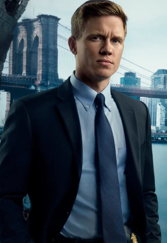 SHADES OF BLUE: Stahl's HERO Blue made in Italy Designer Sport Coat from Episode 108/109