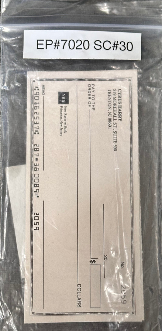 House: Cyrus Harry Check from Episode 7020 Scene 30