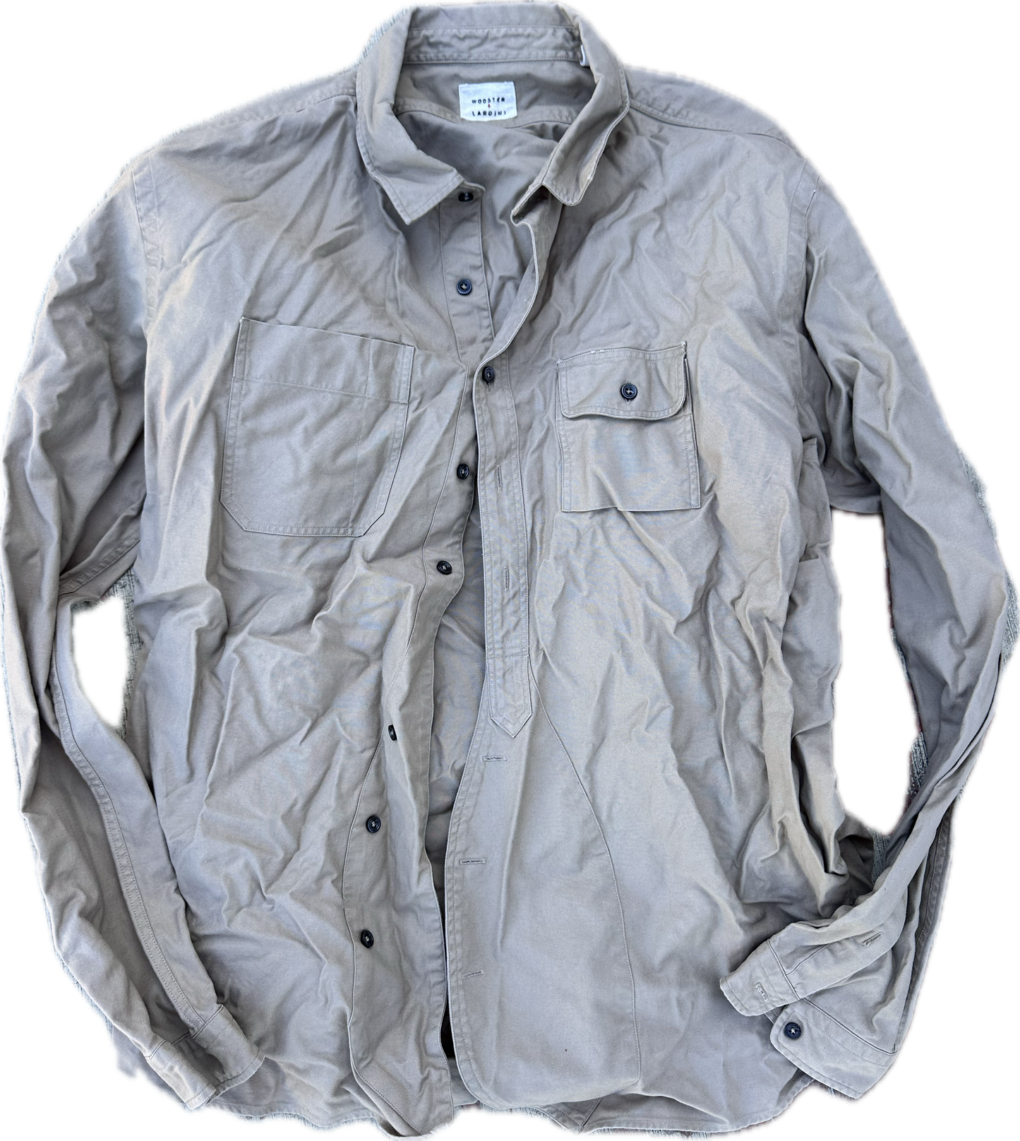 BATTLESTAR GALATICA: Chief Galen Tyrol Khaki Button Shirt (XL)
