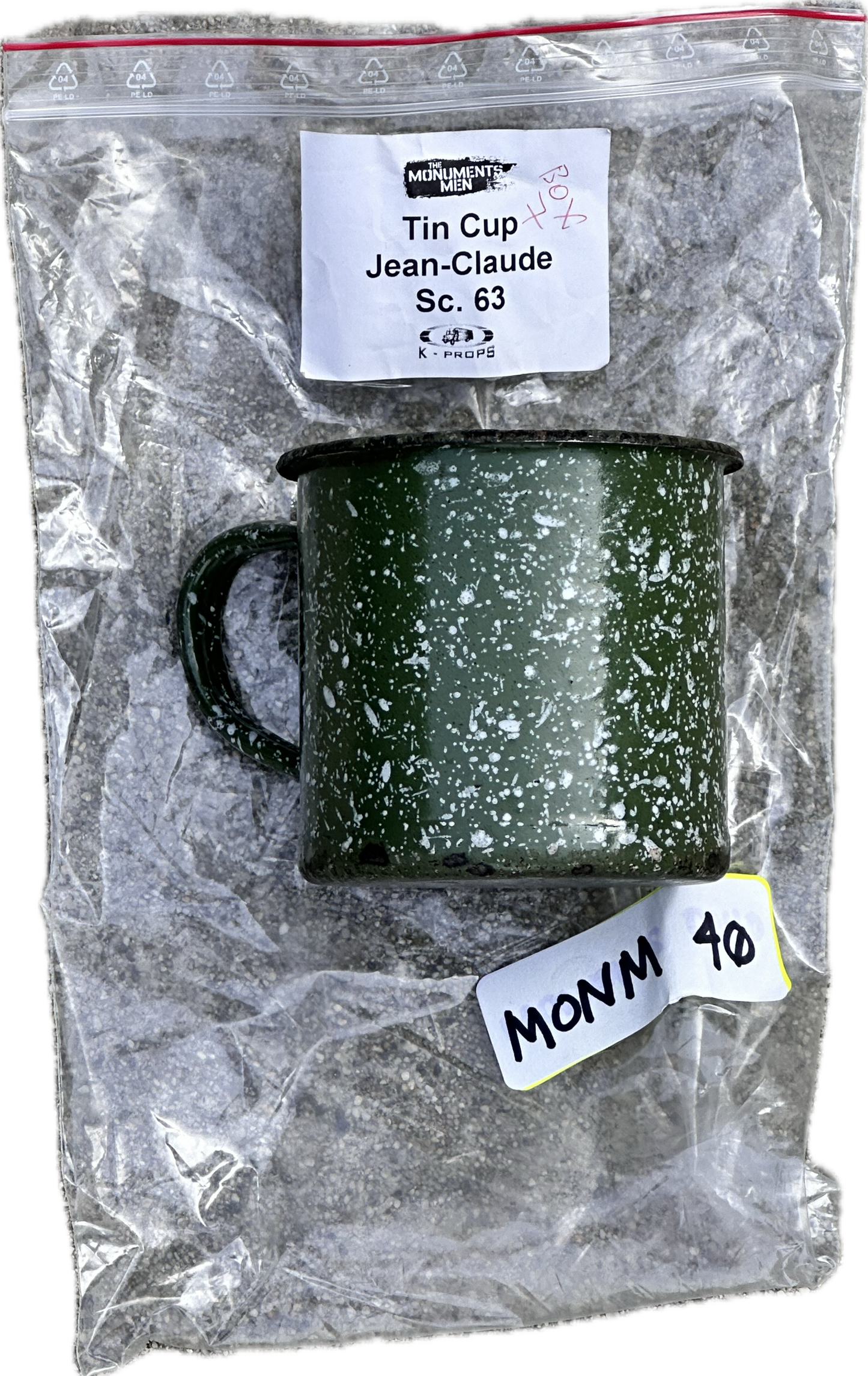 MONUMENTS MEN: Jean-Claude Green Metal Cup from Sc. 63