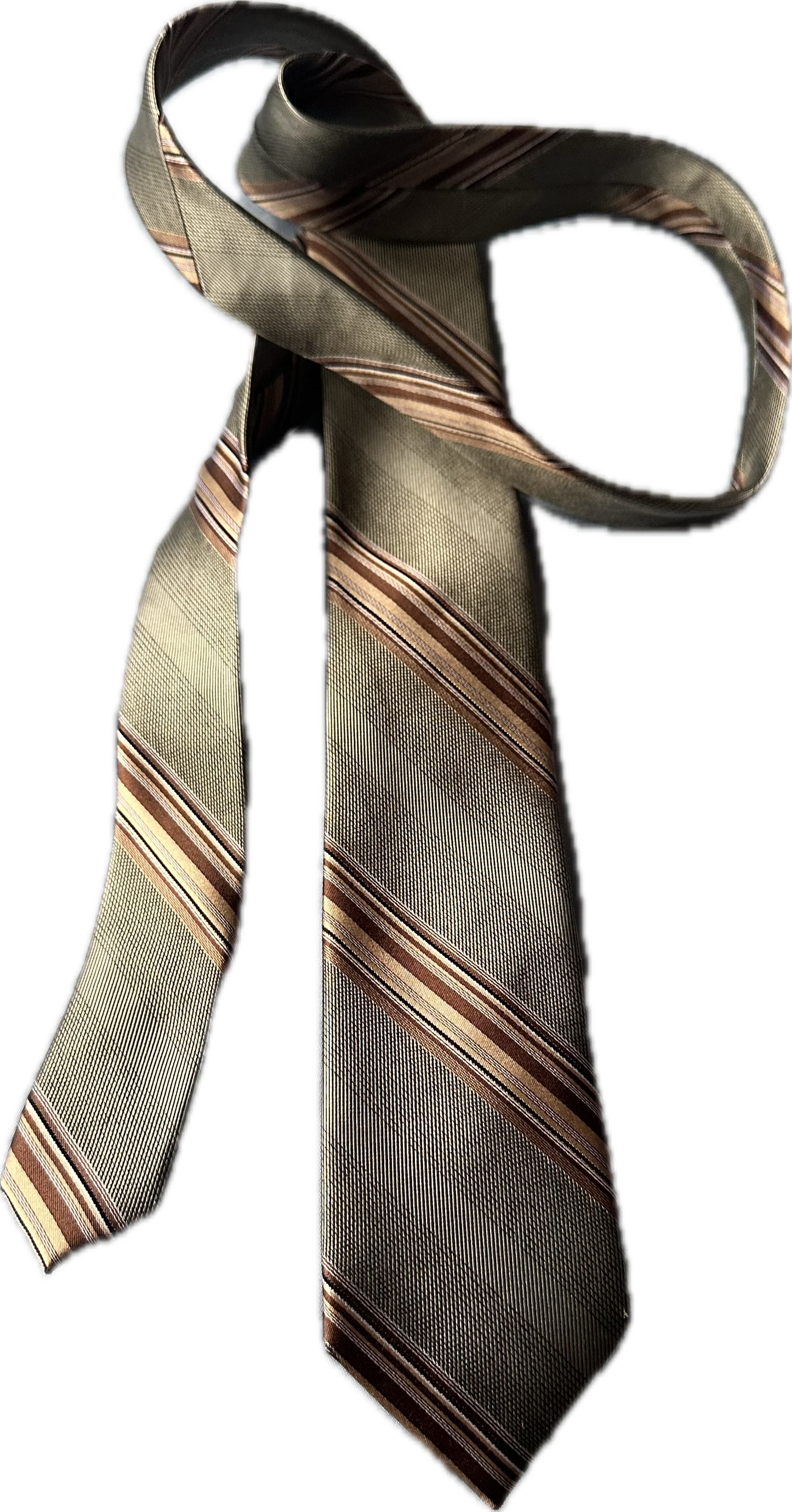MAD MEN: Don Draper Mid-Century Striped Necktie and Business Card