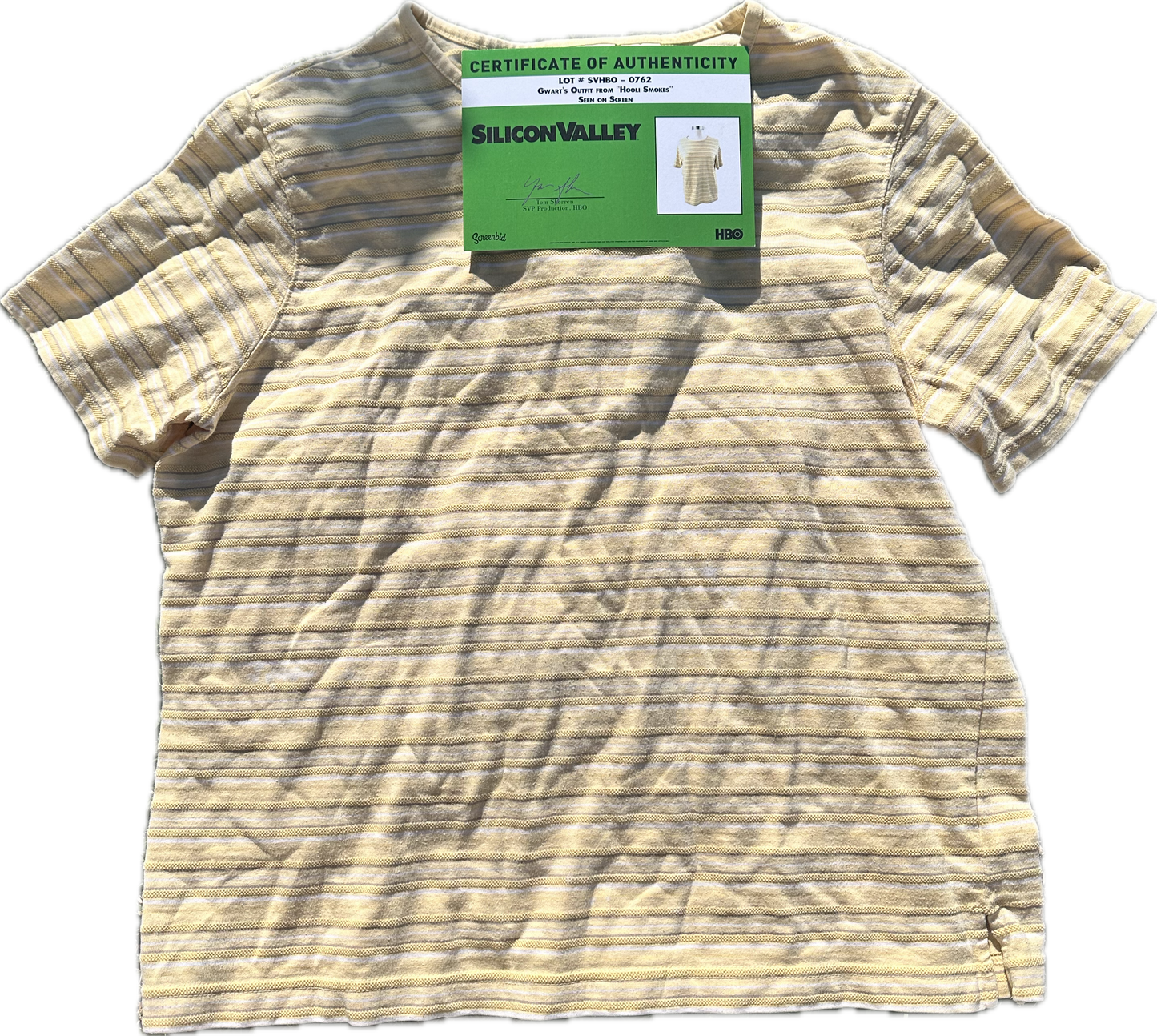 SILICON VALLEY: Gwart's Shirt from "Hooli Smokes"