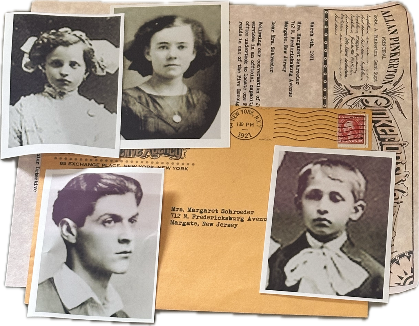 BOARDWALK EMPIRE: Margaret Schroeder’s Detective Agency provided Family Photos and Letter from Episode 107