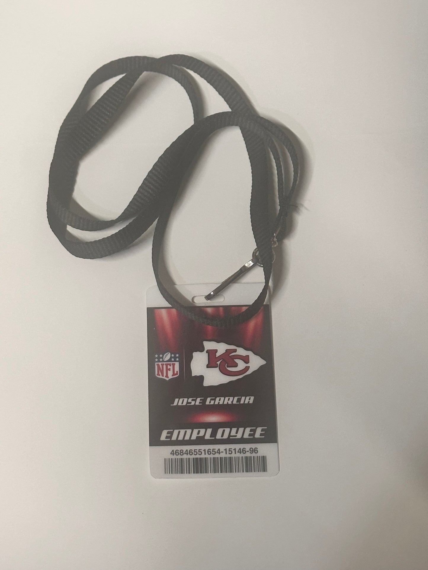 BALLERS: HERO KANSAS CITY NFL Employee Badge from Season 5
