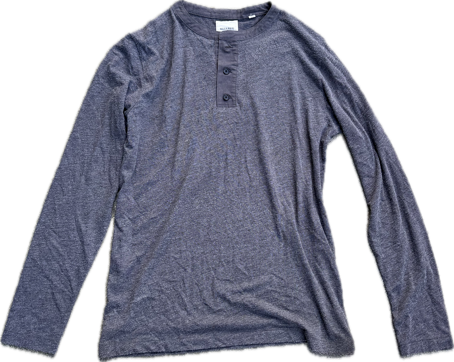 JUSTIFIED: Raylan's BILLY REED LS pullover Charcoal Shirt (M)