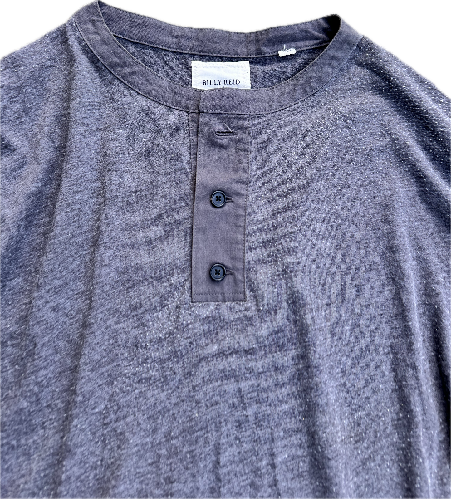 JUSTIFIED: Raylan's BILLY REED LS pullover Charcoal Shirt (M)