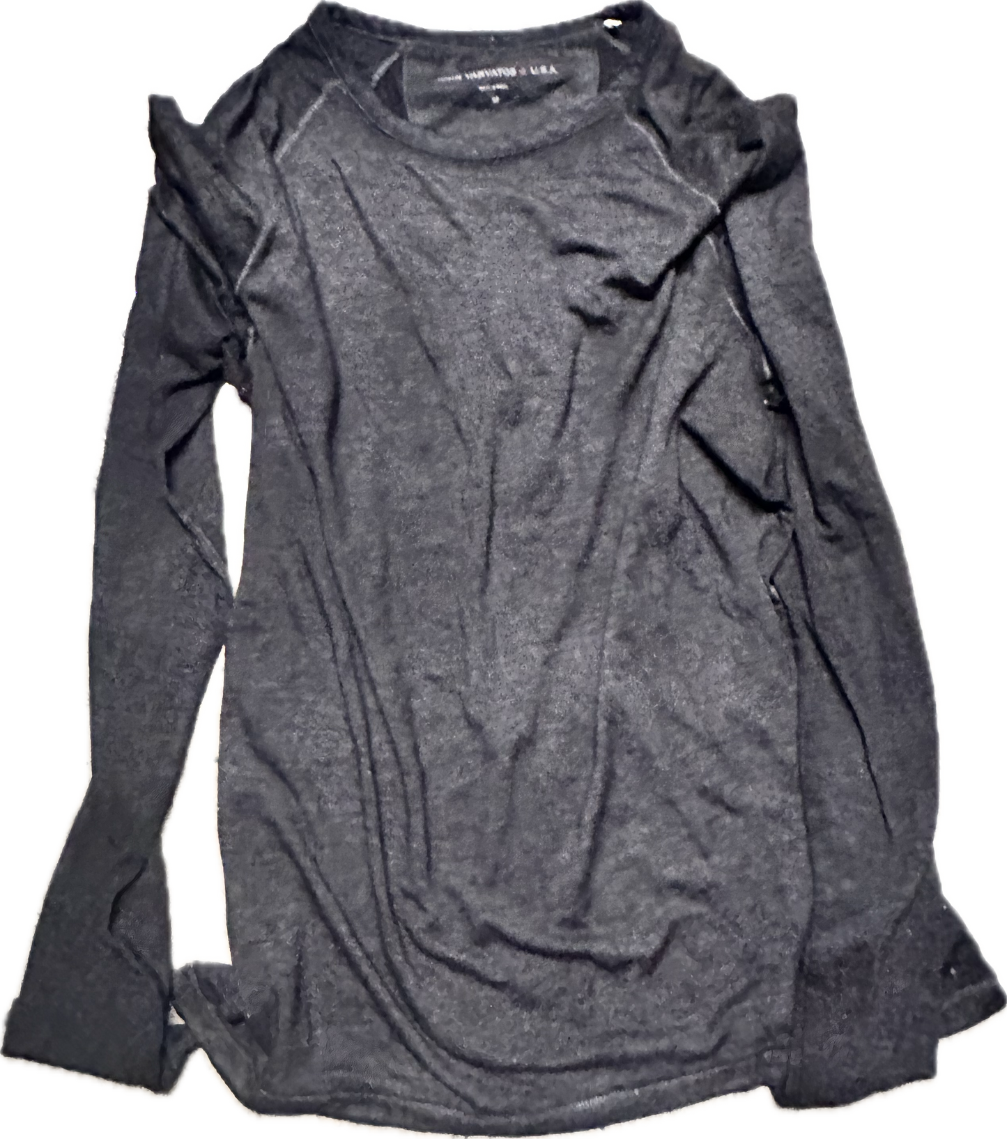 JUSTIFIED: Raylan's JOHN VARVATOS LS pullover Charcoal Shirt (M)