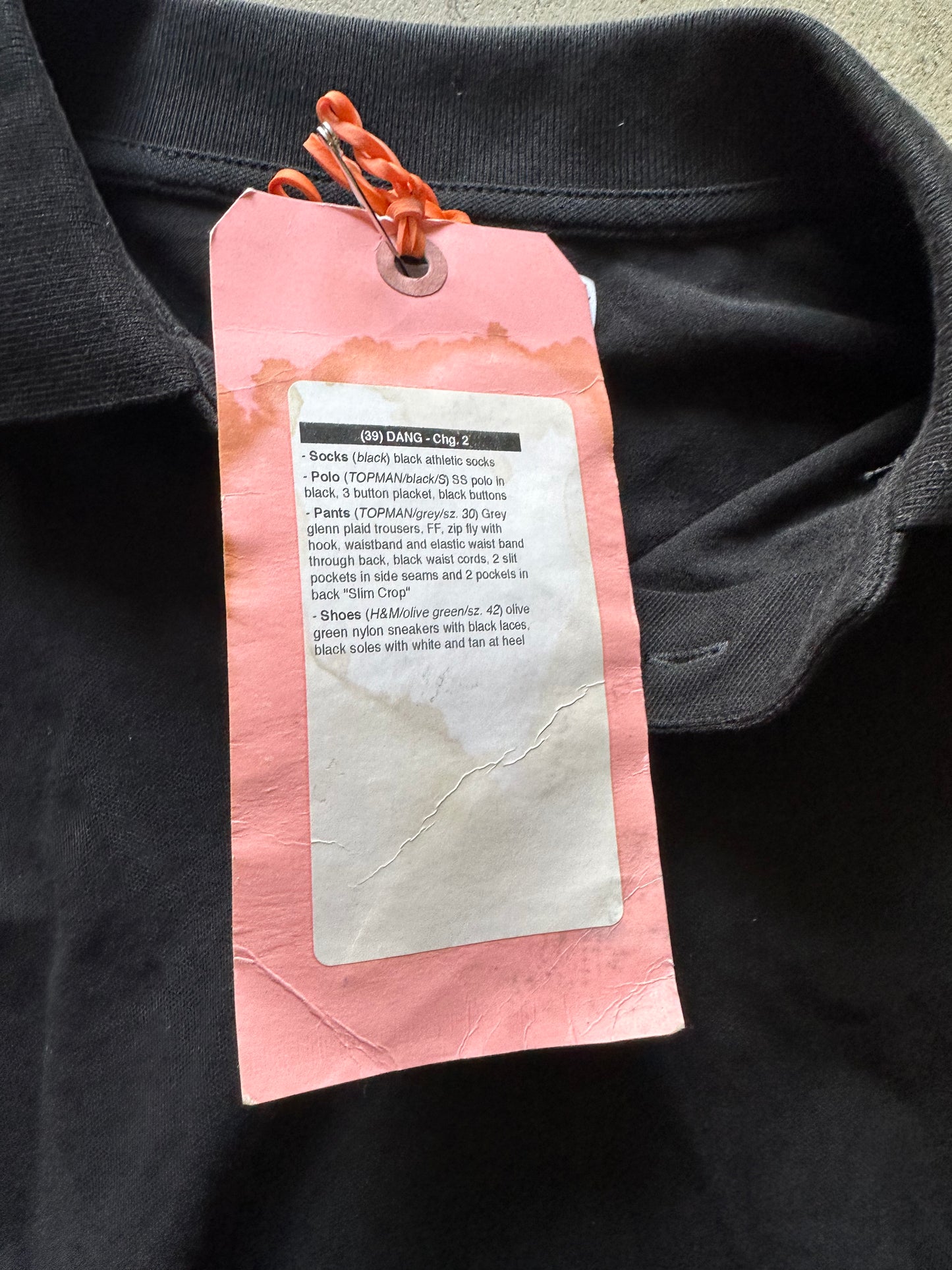 SILICON VALLEY: Dang's TOPMAN Black Short Sleeve Shirt and Show Tag (S)