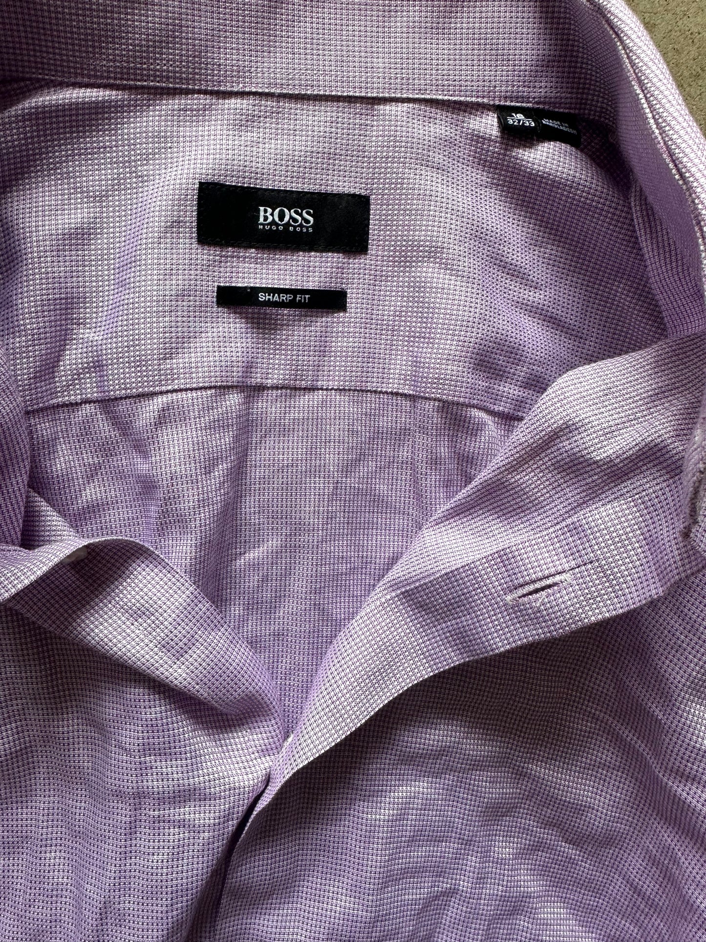 HOUSE: Dr Robert Chase HERO BOSS Purple gingham Button Shirt (16)