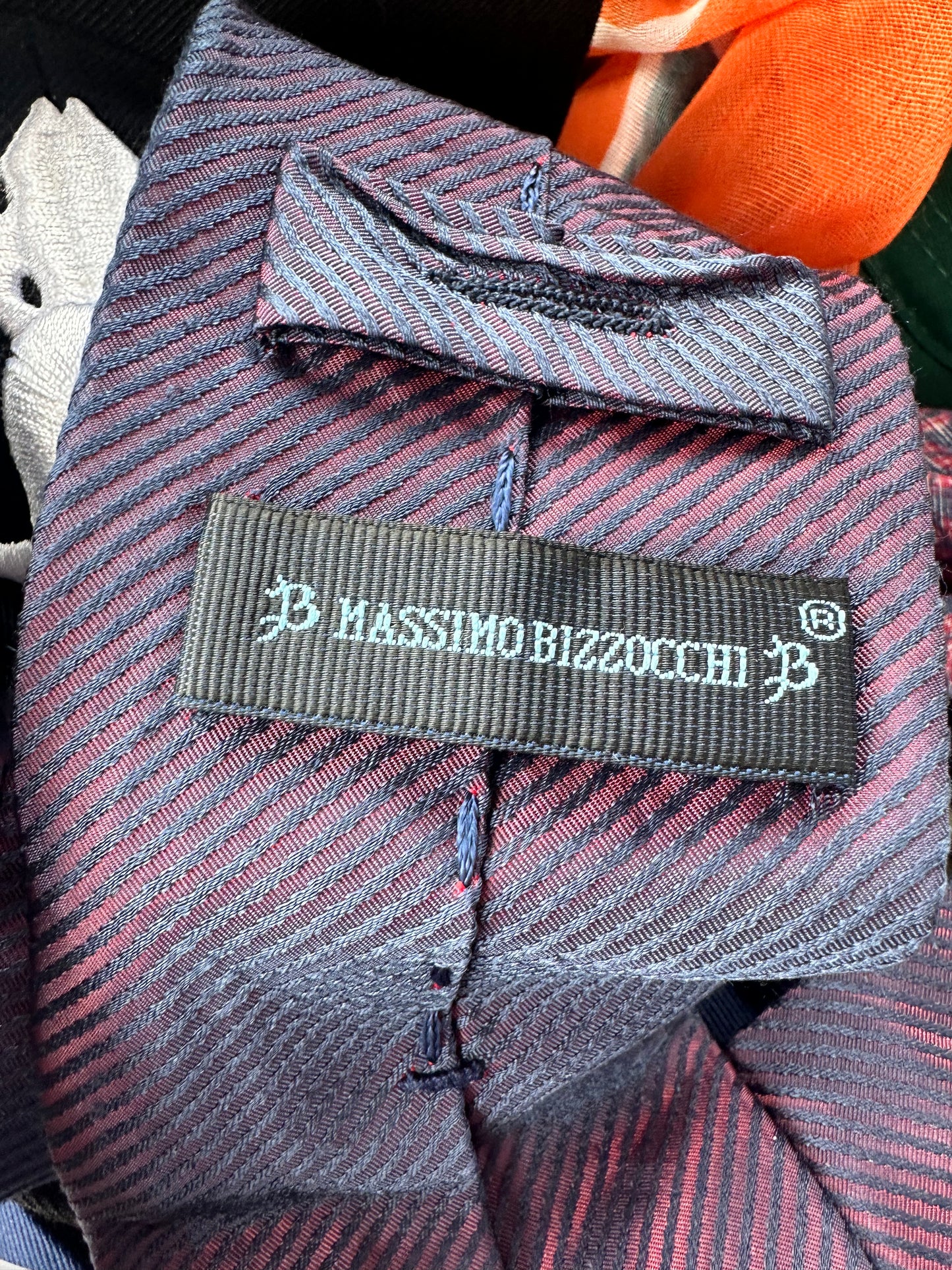 BALLERS: Spencer's HERO MASSIMO BIZZOCCHI Custom Silk Blue Necktie