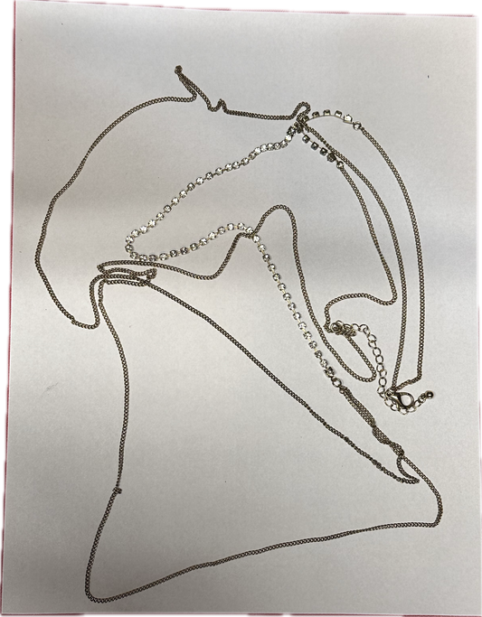 HOUSE: Dr Allison Cameron faux Gold and Diamond long Necklace