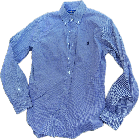 THE GENTLEMEN: Raymond’s HERO Ralph Lauren Black and White Plaid Button-down Shirt