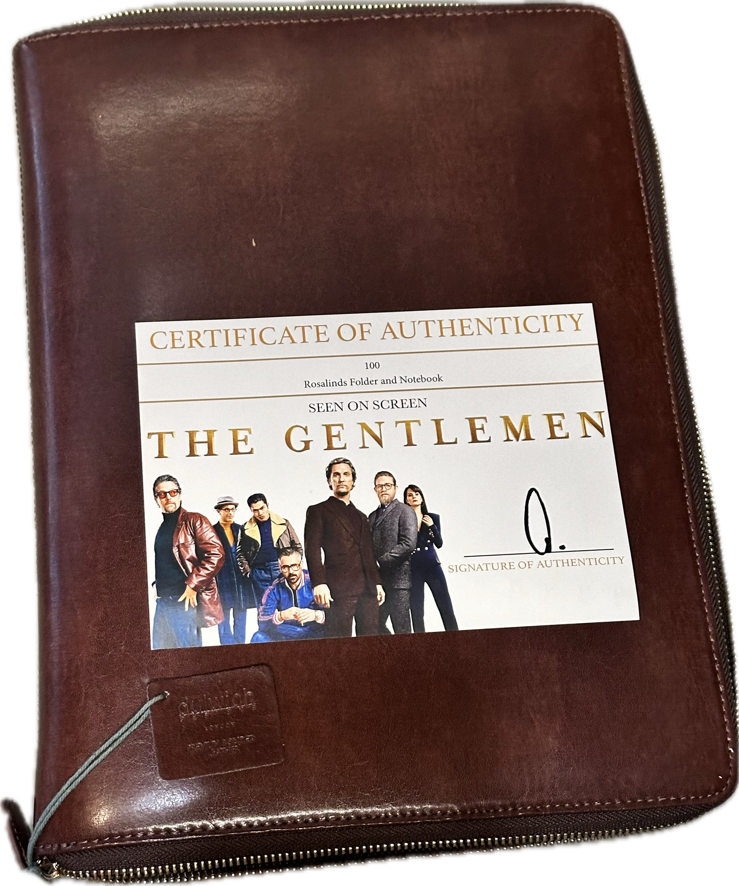 THE GENTLEMEN: Rosalind's Office Leather Case Folder and Notebook