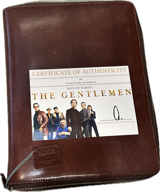 THE GENTLEMEN: Rosalind's Office Leather Case Folder and Notebook