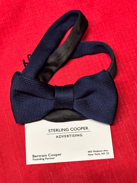 Mad Men: Bertram Cooper’s 1950’s Bow Necktie and Sterling Cooper Business Card