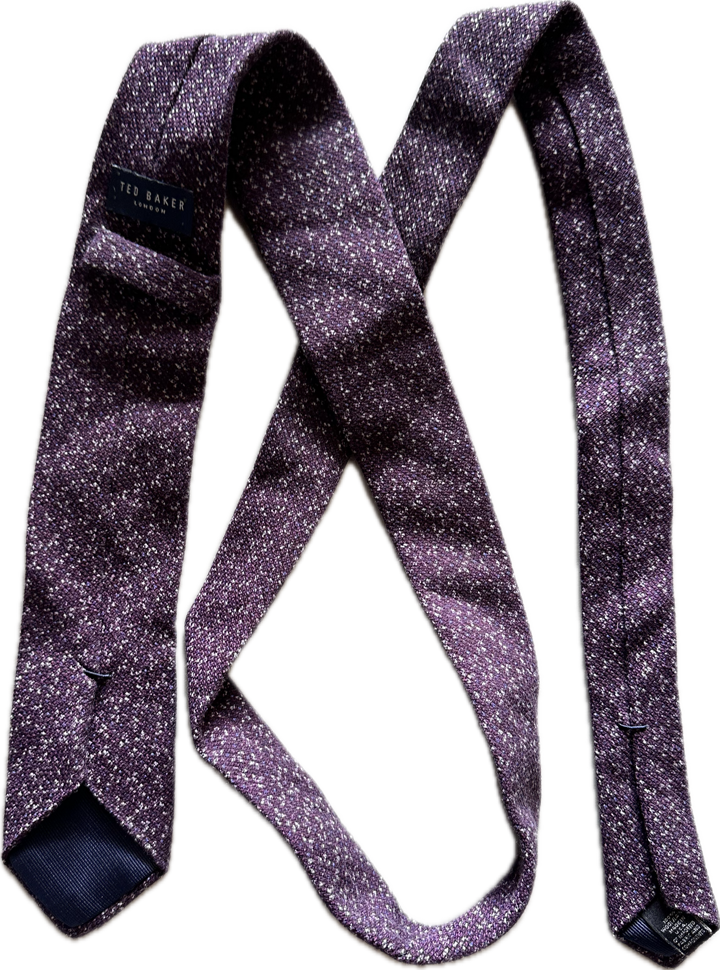 THE GENTLEMEN: Ray’s TED BAKER Purple Knit Skinny Necktie
