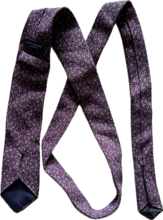 THE GENTLEMEN: Ray’s TED BAKER Purple Knit Skinny Necktie