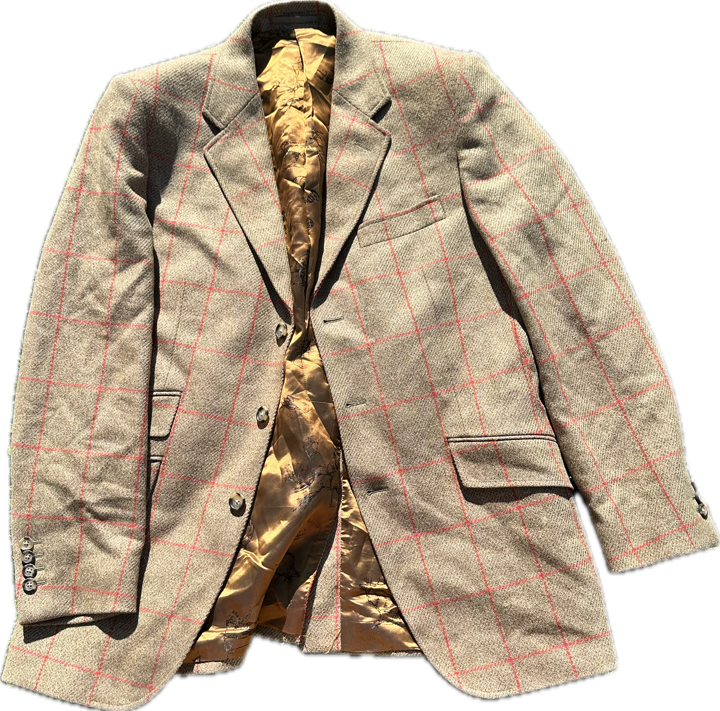 THE GENTLEMEN: Lord Pressfield’s Cordings Knickerbocker Wool Brown Plaid Hunting Outfit (M)