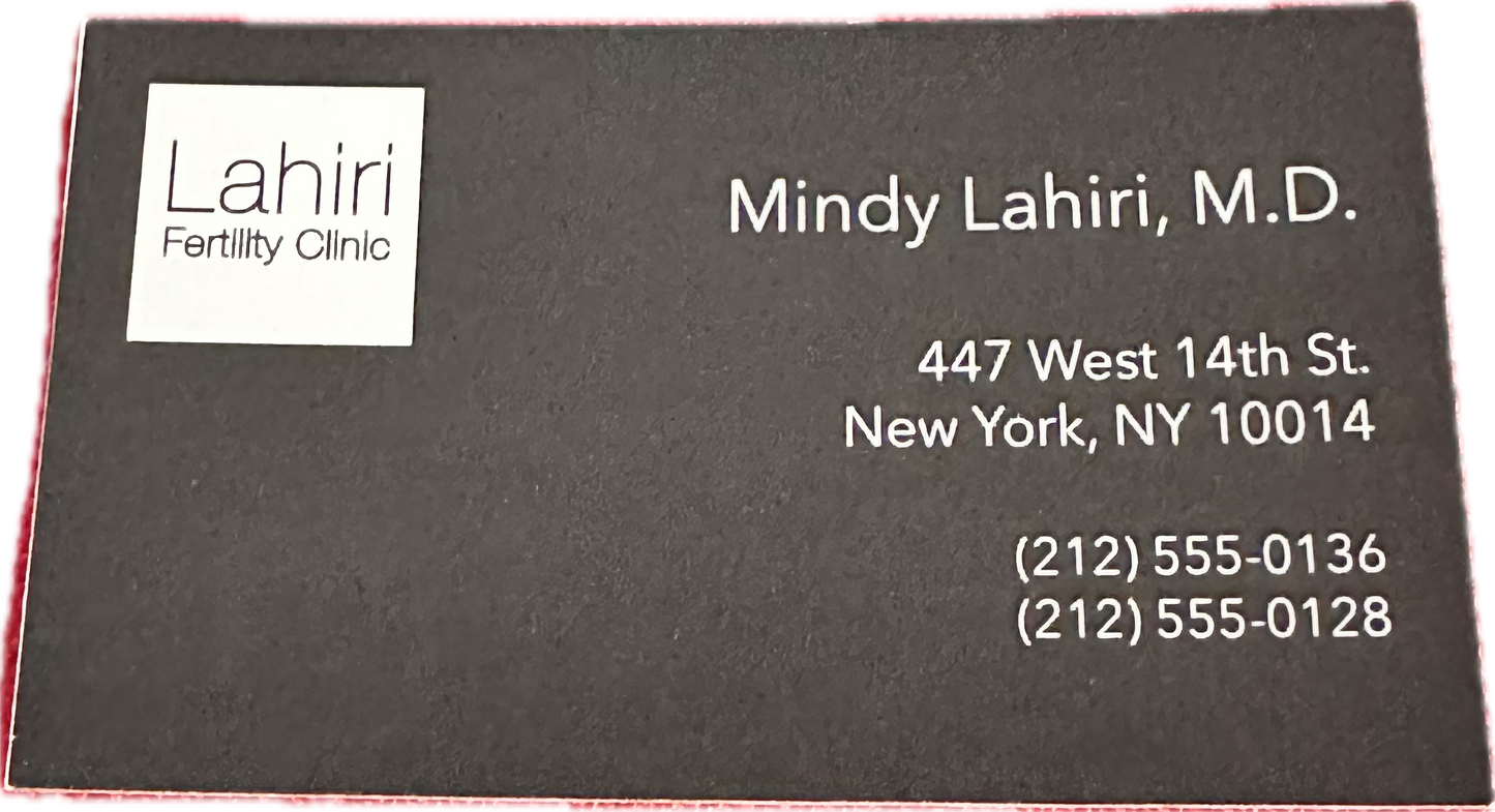 Mindy Project: Mindy’s Dress Collection and Business Card