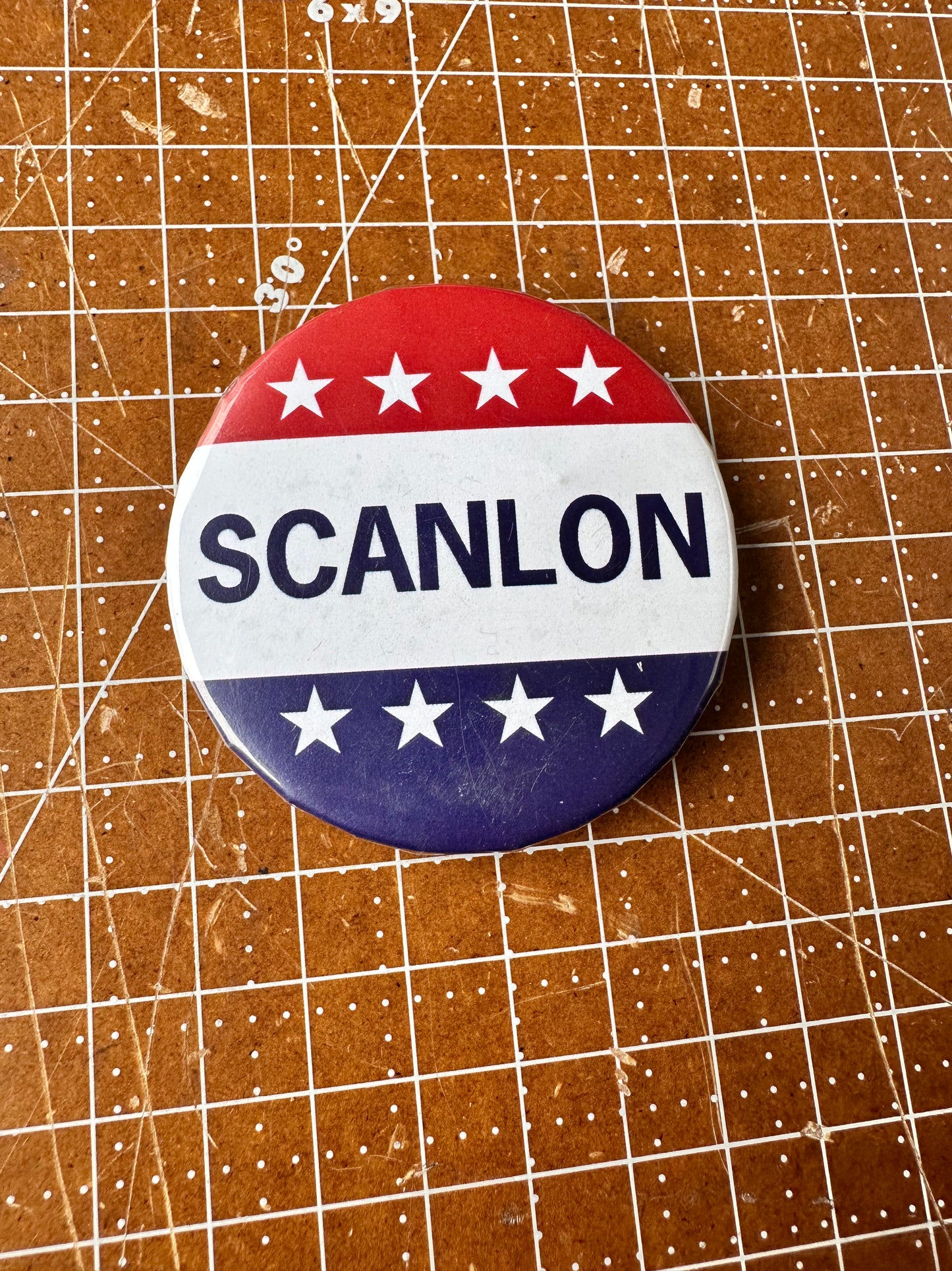 The Green Hornet: Frank Scanlon District Attorney Election Button