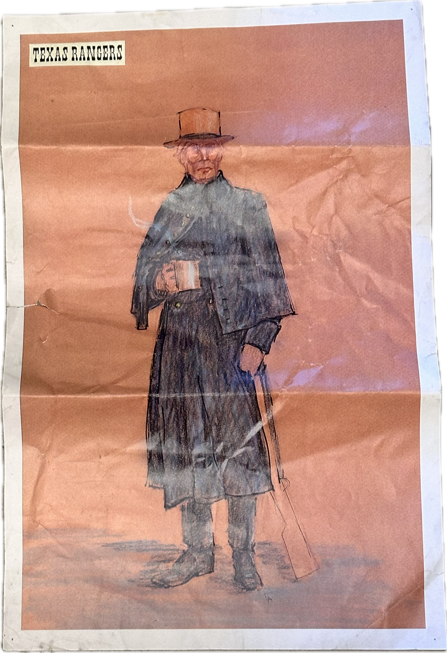 HOLLYWOOD PICTURES™: TEXAS RANGERS MOVIE Cast Production Cowboy Profile Sheets (each 1 of 1)