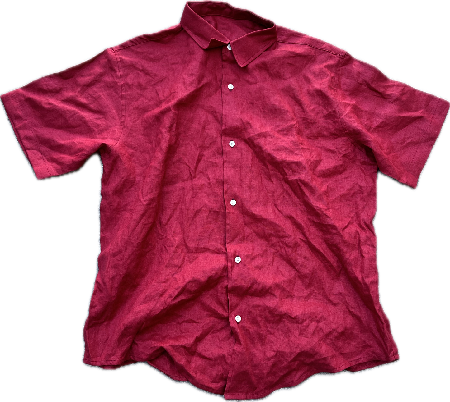 BALLERS: Spencer's Tweed Red Short sleeved Shirt (3XL)
