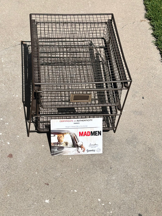 MAD MEN: Roger's Metal Office File Holder