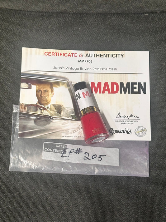 Mad Men: Joan's mid-century Red Revelon Nail Polish from Episode 205