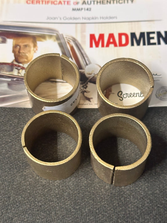 Mad Men: Joan's Mid-Century Vintage High-quality Golden Napkin Holders