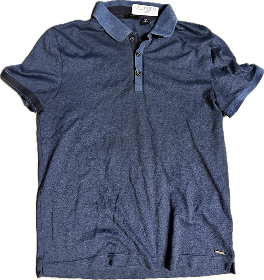 BONES: Agent Booth's HUGO BOSS Blue Short Sleeve Shirt (L)
