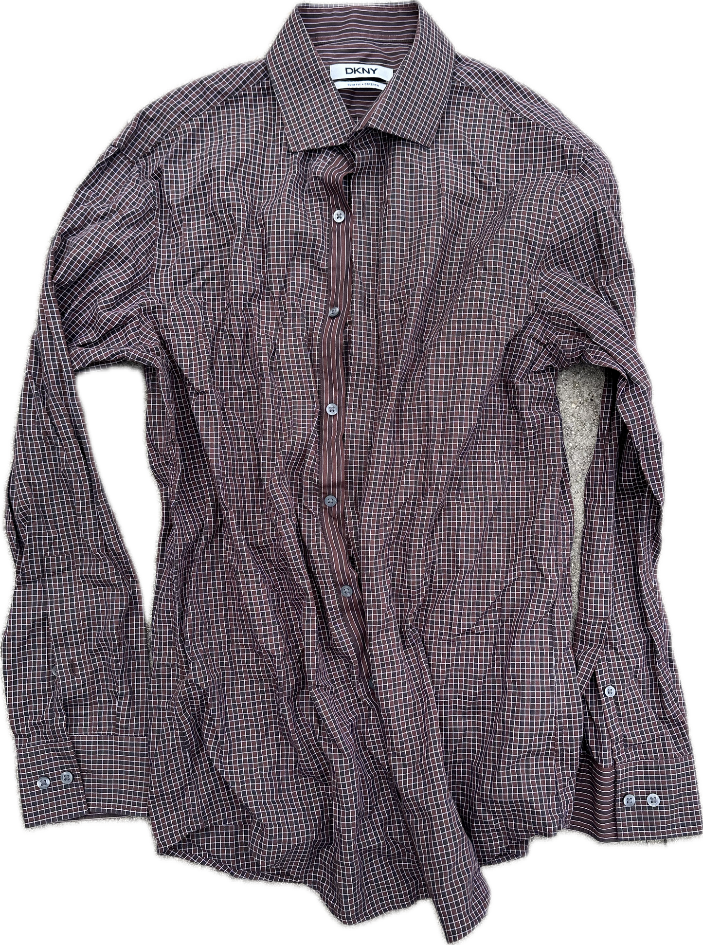 JUSTIFIED: Raylan's DKNY HERO LONG-sleeve button Shirt (M)