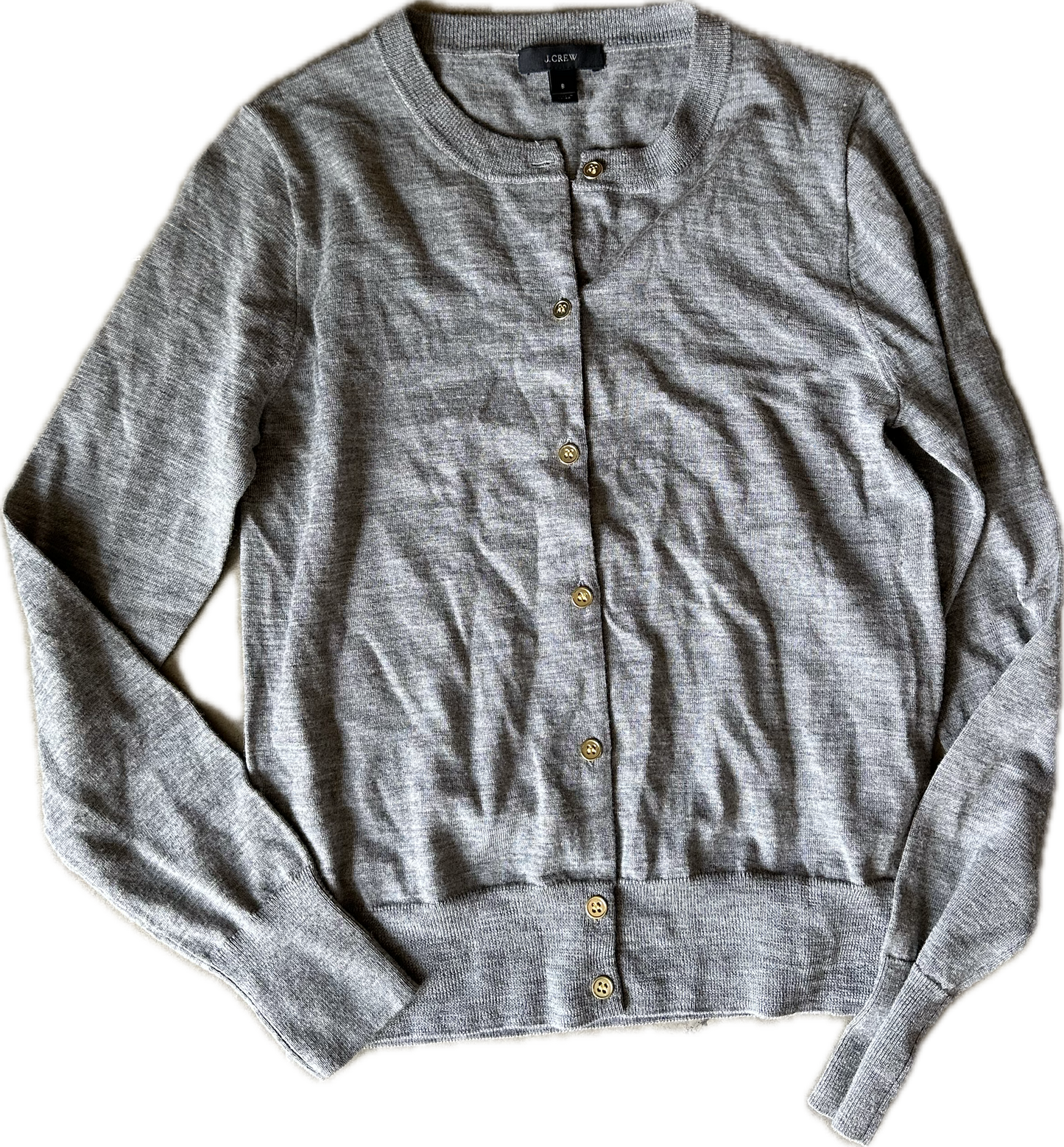 THE OFFICE: Angela's grey Cardigan Sweater (S)