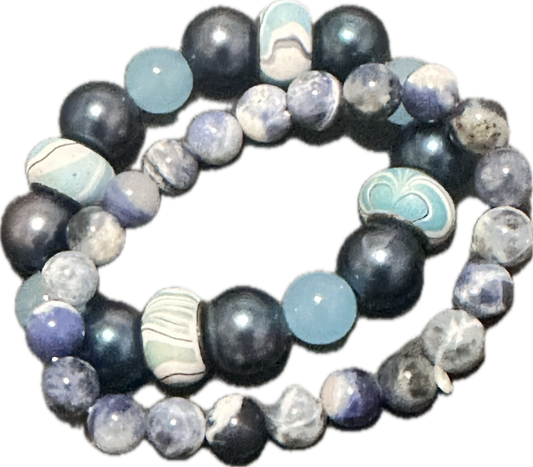 Peggy’s Mid-Century Turquoise and Blue Bracelets