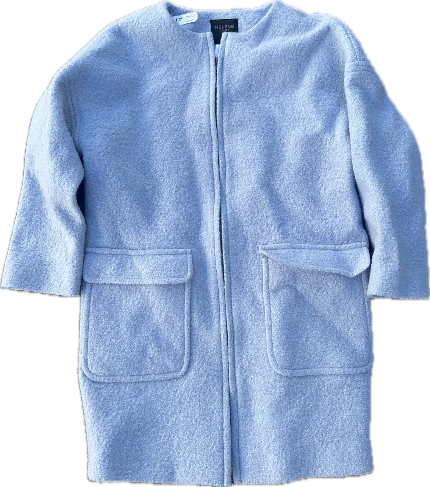 VEEP: Selina's HELENE Light Blue Winter Coat