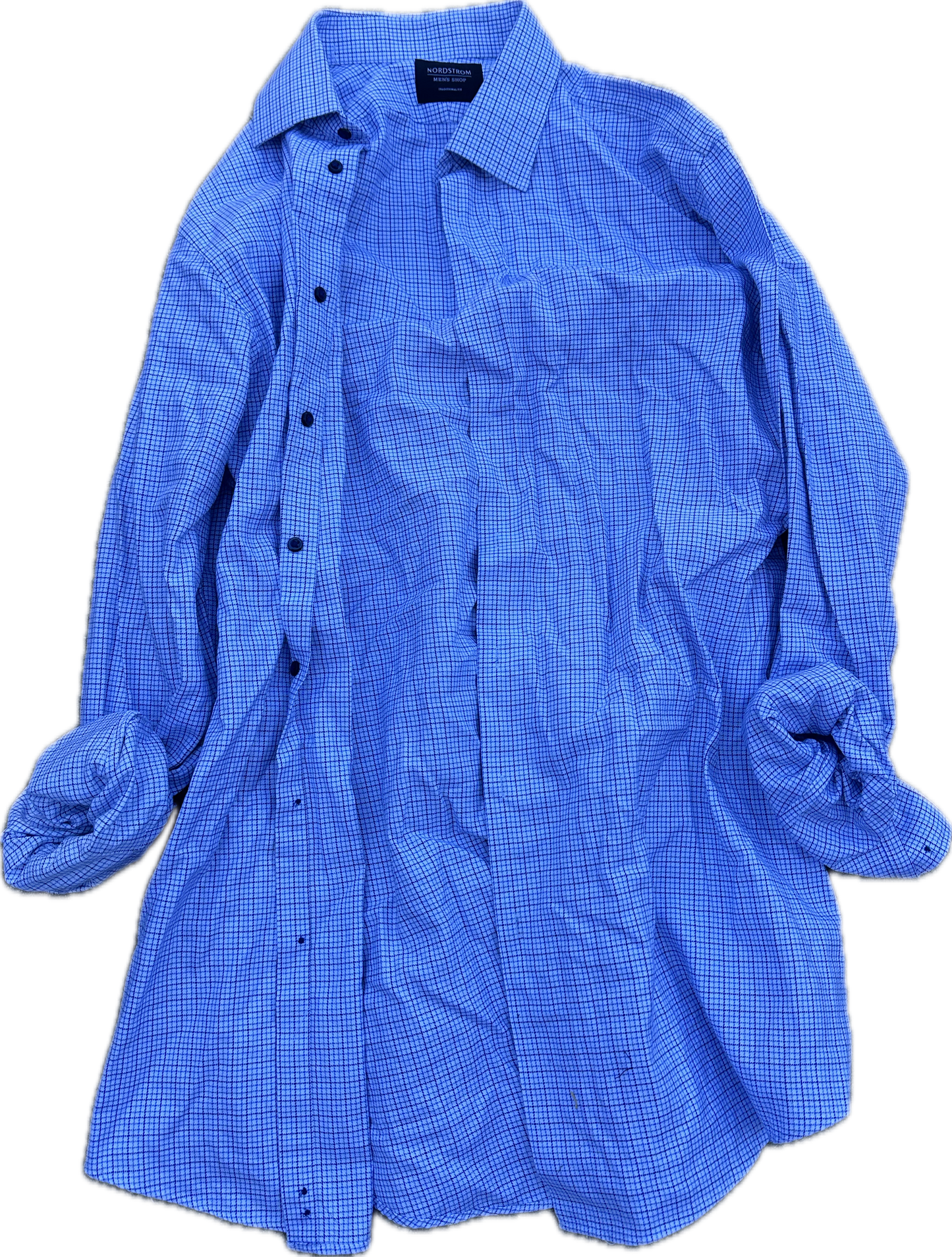 30 ROCK: Jack Donaghy HERO NORDSTROM Blue and White Plaid Shirt (17)