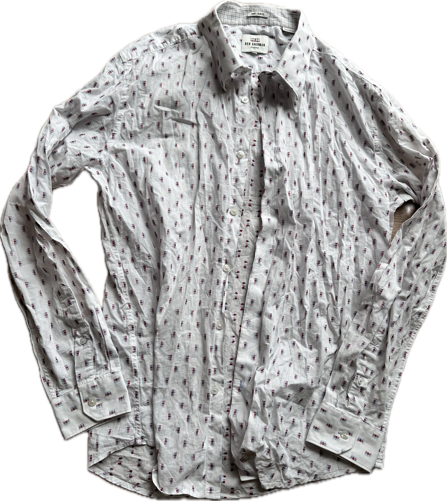 NEW GIRL: Winston Bishop's BEN SHERMAN Helium Balloon Button Shirt (M)