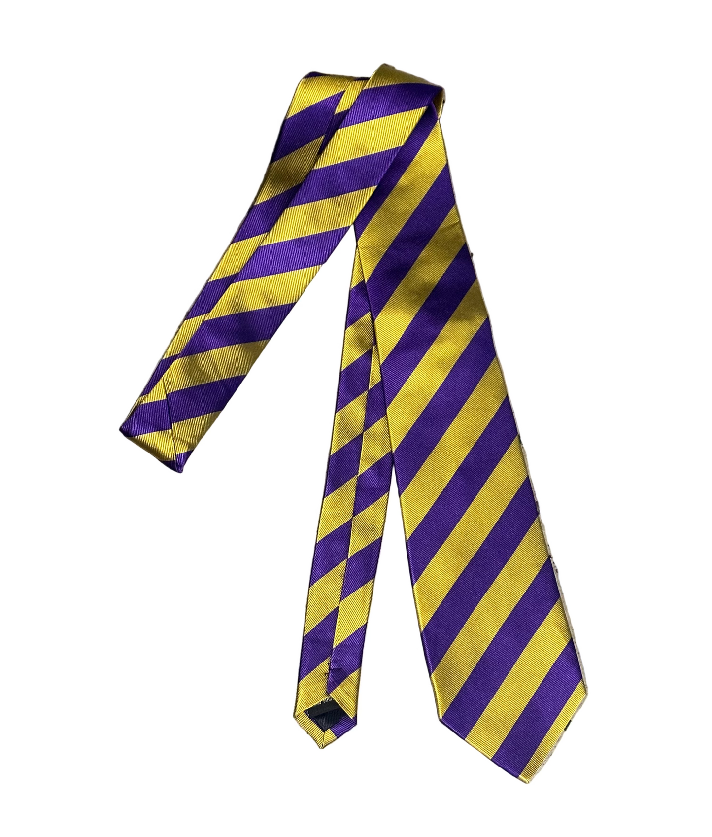THE OFFICE: Andy’s The Yellow and Purple stripe silk Necktie