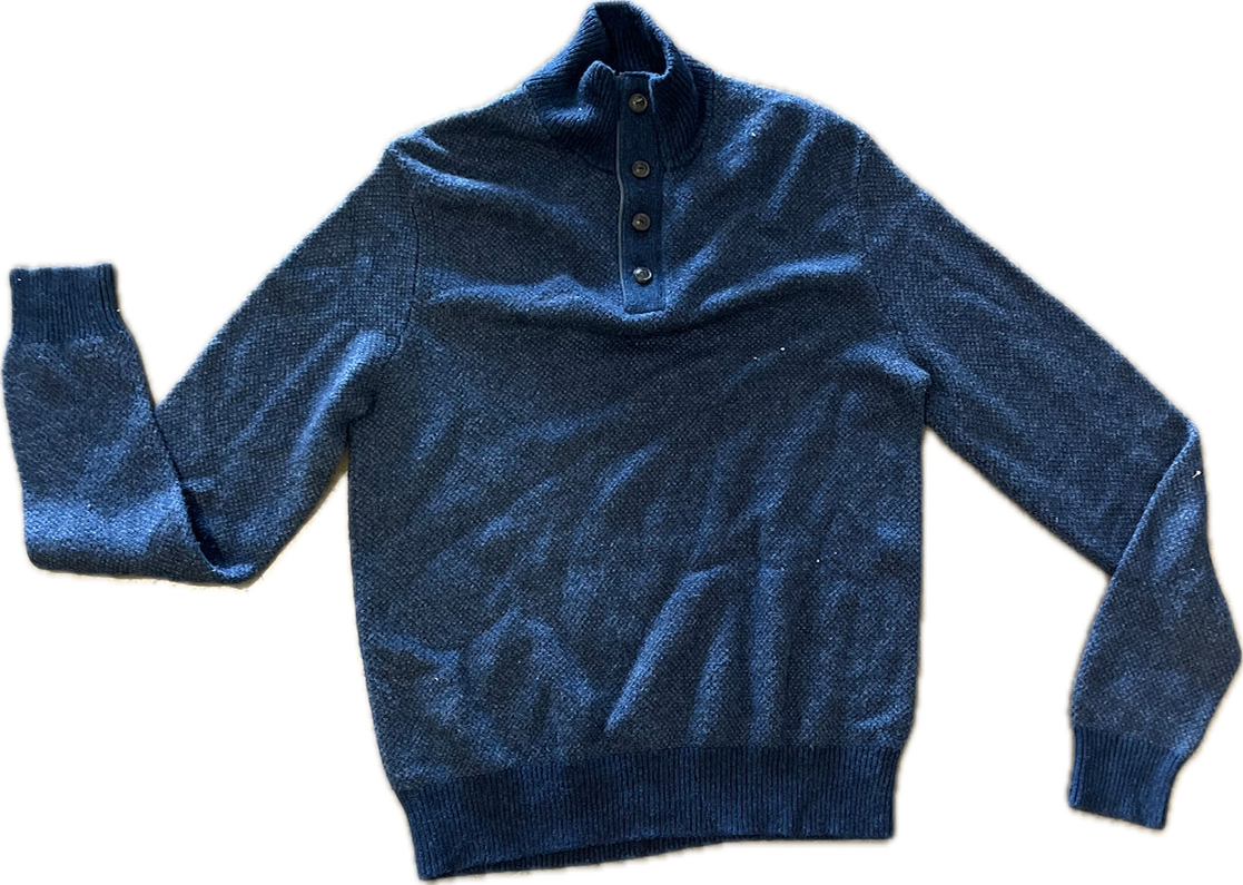 NEW GIRL: Nick Miller's Blue RL Polo Sweater (M)
