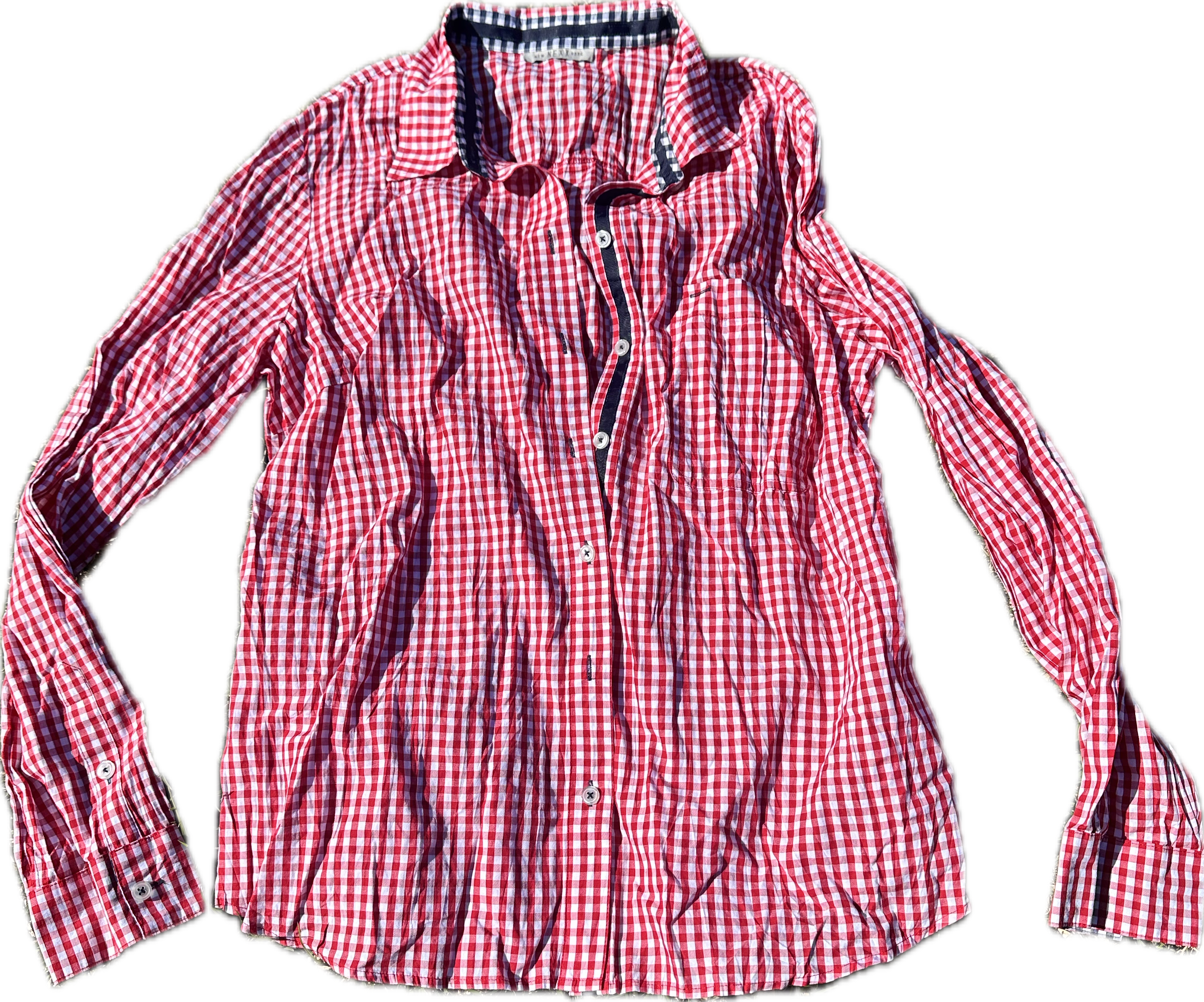 Parks and Recreation: Leslie Knope Red and White Plaid Long sleeve Shi –  HOLLYWOOD PICTURES STUDIOS, LLC