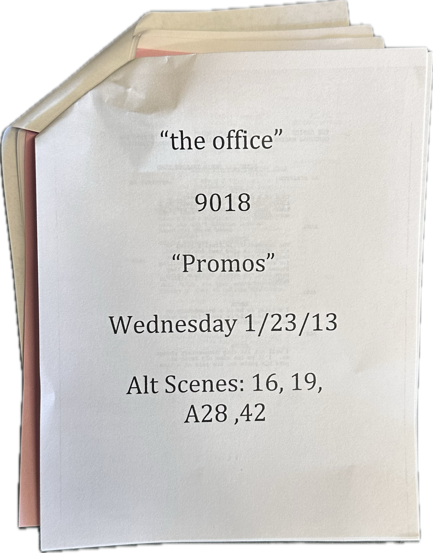 THE OFFICE: Kevin's Small Table Read Script from "promos"