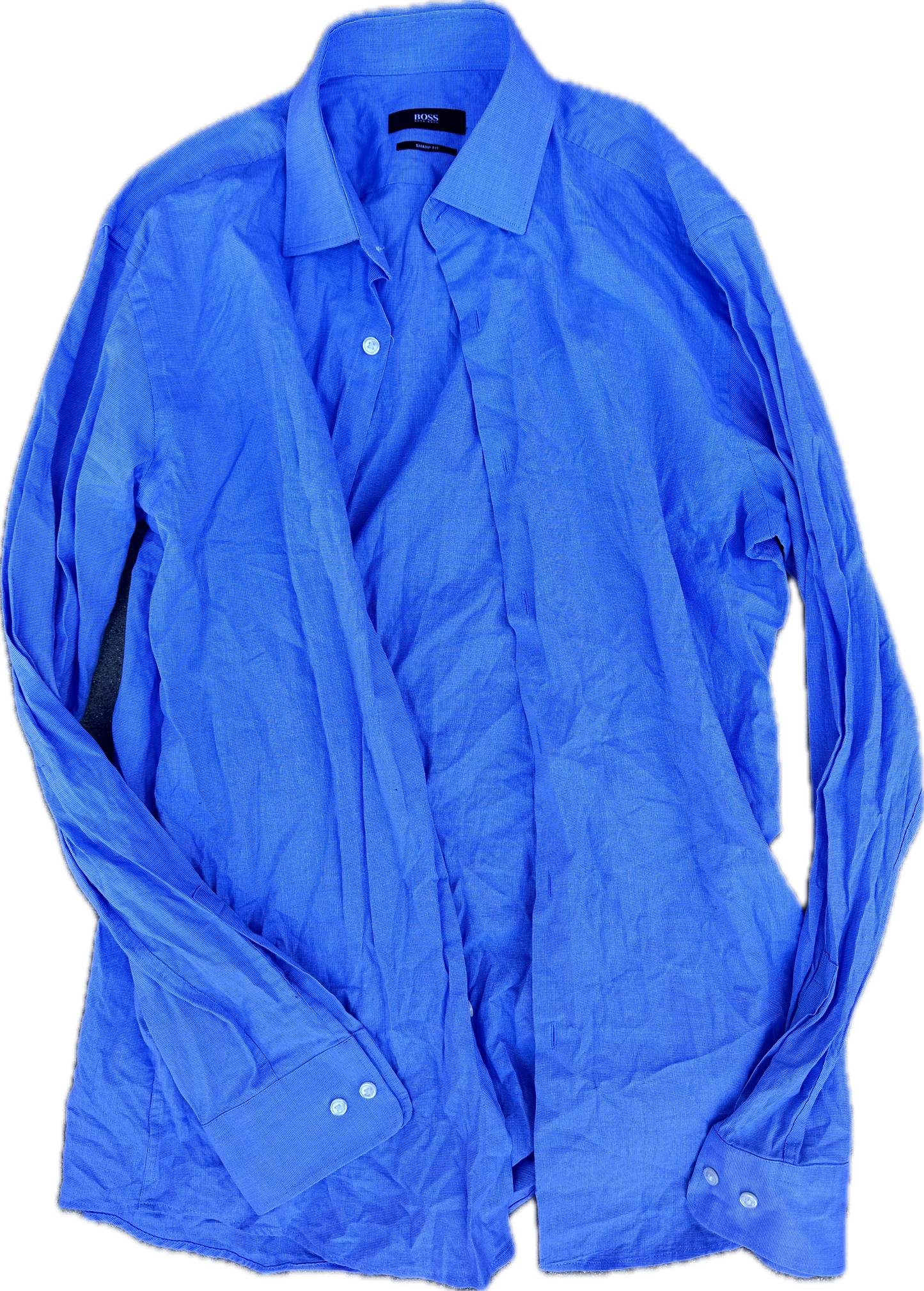 JUSTIFIED: Raylan's BOSS Blue Button Up Shirt (15.5/34)