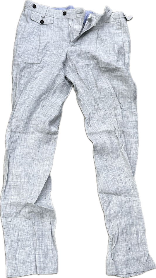 MAD MEN: Pete's 1960s style Linen Flat Front Pants (M)
